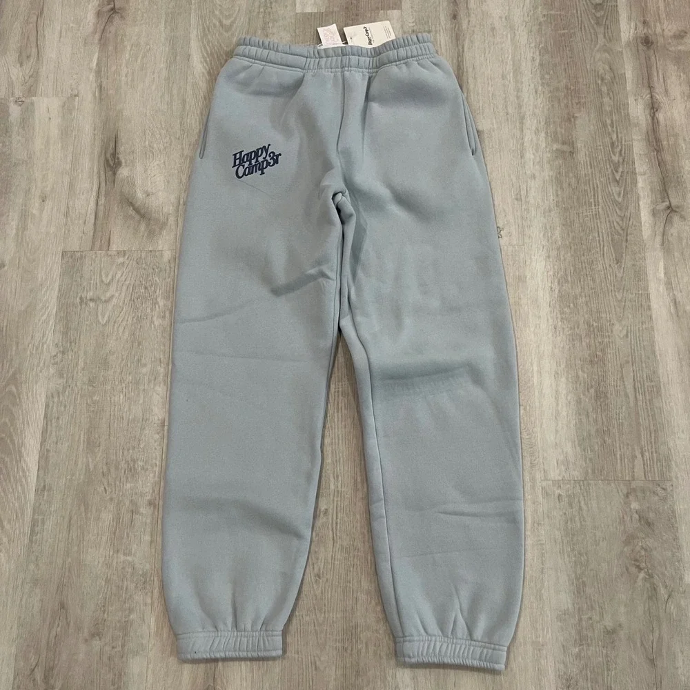 Happy Camp3r Puff Series Sweatpants Blue Small NWT Cozy Joggers Lounge Heavy